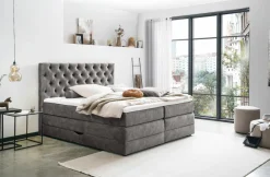 MONDO Boxspringbett grau