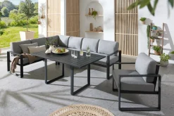 MONDO Ecklounge 4 tlg. grau