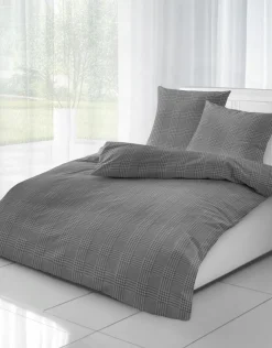 MONDO Flanell-Bettwäsche grau