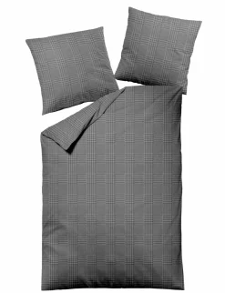 MONDO Flanell-Bettwäsche grau