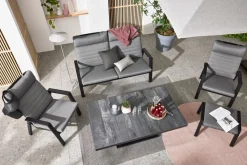 MONDO Gartenhocker grau