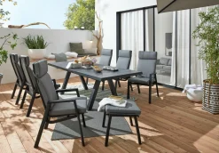 MONDO Gartensessel Relax Move schwarzgrau