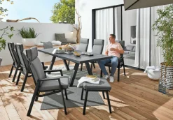 MONDO Gartensessel Relax Move schwarzgrau