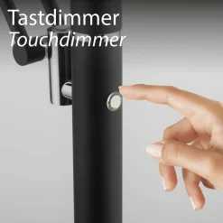 MONDO LED-Stehleuchte 2flg schwarz