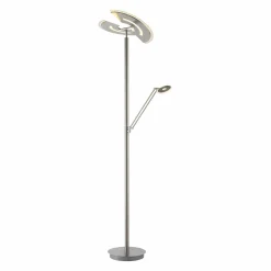MONDO LED-Stehleuchte 2flg silberfarben