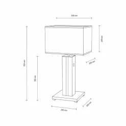 MONDO LED-Tischleuchte 2flg braunschwarzgoldfarbengrau