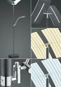 MONDO Mondo LED-Stehleuchte 2flg schwarz