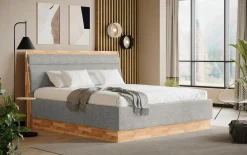 MONDO Polsterbett grau