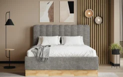 MONDO Polsterbett grau