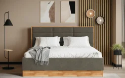 MONDO Polsterbett grau