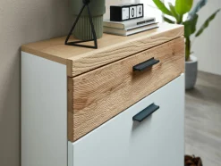 MONDO Schuhschrank braunweiß