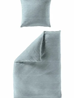 MONDO Seersucker-Bettwäsche blau