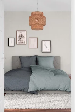 MONDO Seersucker-Bettwäsche schwarz