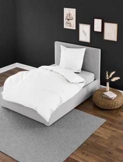 MONDO Seersucker-Bettwäsche weiß