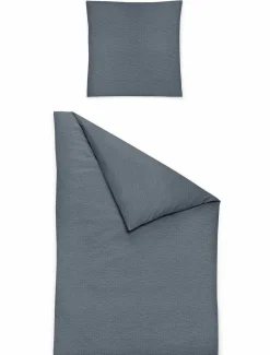 MONDO Seersucker-Bettwäsche schwarz