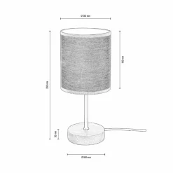 MONDO Tischleuchte 1flg weiß