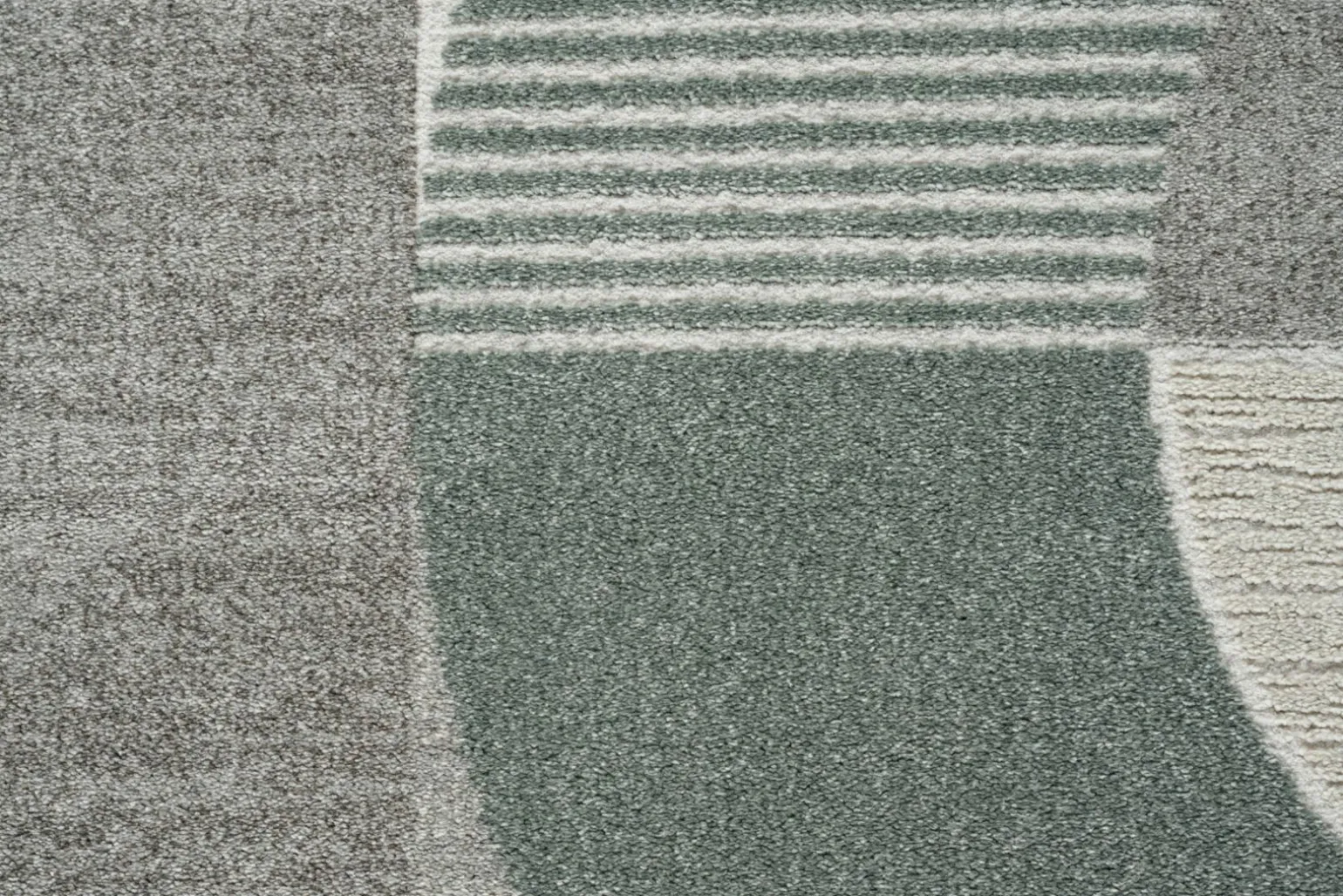 MONDO Webteppich modern weißgraublau