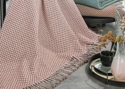 MONDO Wohndecke mit Fransen mehrfarbig