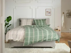 Musterring Flanell-Bettwäsche grau