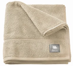 Musterring Handtuch beige