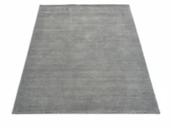 Musterring Handwebteppich silberfarben