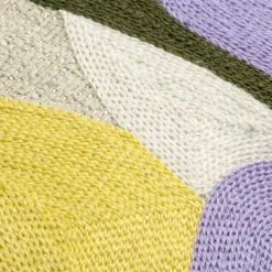 Musterring Kissenhülle violett