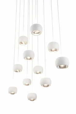 Musterring LED-Pendelleuchte 11flg weiß