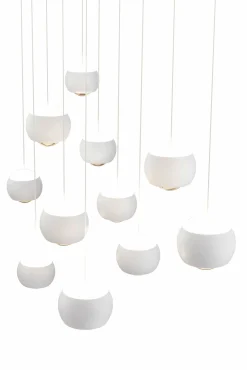 Musterring LED-Pendelleuchte 11flg weiß