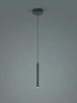 Musterring LED-Pendelleuchte 1flg schwarz