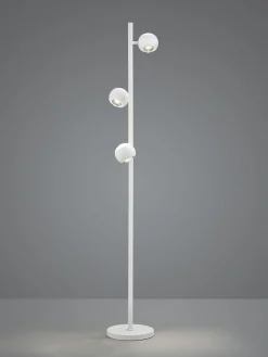 Musterring LED-Stehleuchte 3flg weiß