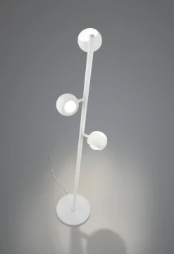 Musterring LED-Stehleuchte 3flg weiß