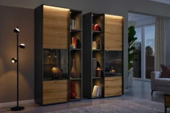 Musterring LED-Stehleuchte 3flg schwarz