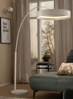 Musterring LED-Stehleuchte 1flg weiß