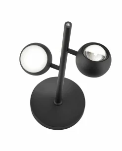 Musterring LED-Tischleuchte 2flg schwarz