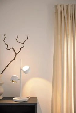 Musterring LED-Tischleuchte 2flg weiß