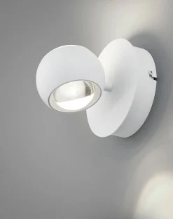 Musterring LED-Wandleuchte 1flg weiß