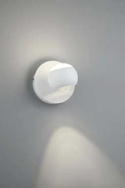 Musterring LED-Wandleuchte 1flg weiß