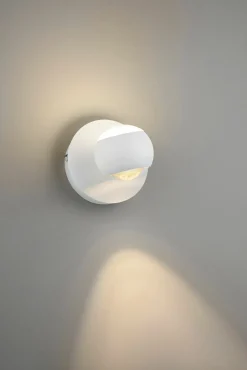 Musterring LED-Wandleuchte 1flg weiß