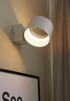 Musterring LED-Wandleuchte 1flg weiß