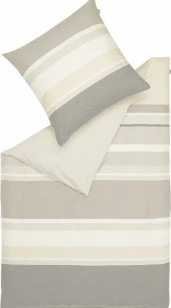 Musterring Satin-Bettwäsche grau