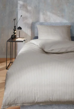 Musterring Satin-Bettwäsche grau