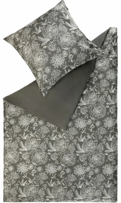 Musterring Satin-Bettwäsche grau