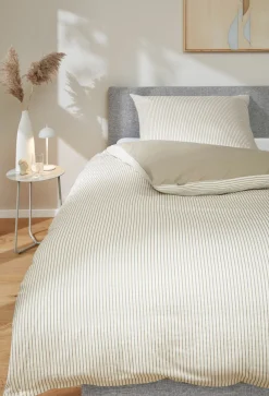 Musterring Satin-Bettwäsche grau