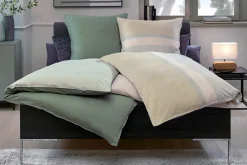 Musterring Satin-Bettwäsche grün