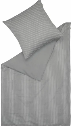 Musterring Satin-Bettwäsche grau