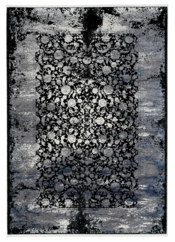 Musterring Webteppich modern grauschwarz