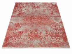 Musterring Webteppich modern rotgrau