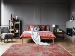 Musterring Webteppich modern rotgrau