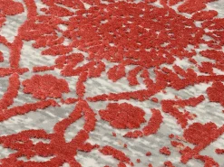 Musterring Webteppich modern rotgrau