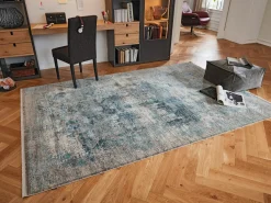 Musterring Webteppich modern graublau